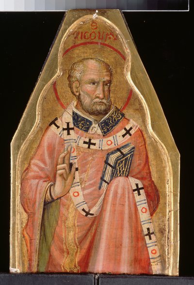 Sint Nicolaas door Master of Teplice